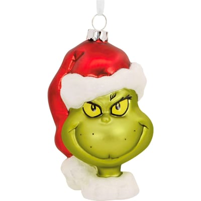 Hallmark Dr. Seuss's How the Grinch Stole Christmas 'Glittered' Glass Ornament - Zavvi Exclusive