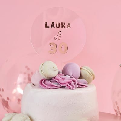 Transparant & Rosé Goud - Customisable