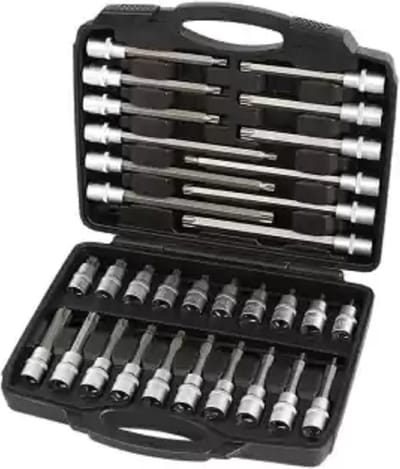 32 delig Torx stiftdoppenset-Weber tools-1/2'' Torx stiftdop