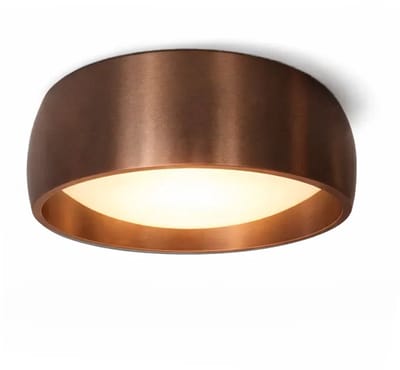 Artdelight - Plafondlamp Montana Ø 15 cm koper brons