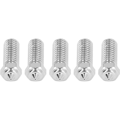 5 stuks 3D-printer nozzles set roestvrij staal 1.75mm 0.4mm messing tip nozzle set voor QIDI X Maximum 3 gray