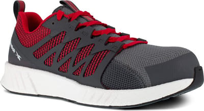 Reebok Fusion Flexweave Work 1070 S1P Werkschoen - Mannen - Grijs/Rood - 37