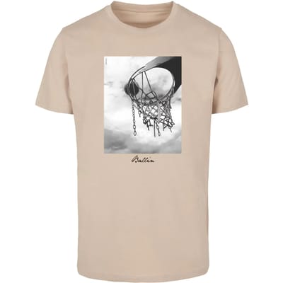 Mister Tee - Ballin 2.0 Heren T-shirt - S - Beige