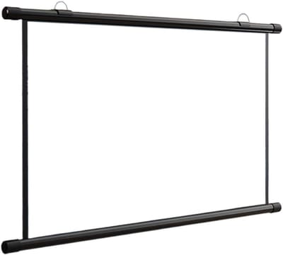 Draagbaar Projectiescherm - Pull Down Scherm - Thuisbioscoop Creëren - HD Glasvezel Materiaal - Tot 72 Inch 16:9 - Zwart