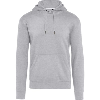 Signature Uniseks Effen Hoodie zonder label voor volwassenen (Licht Oxford)