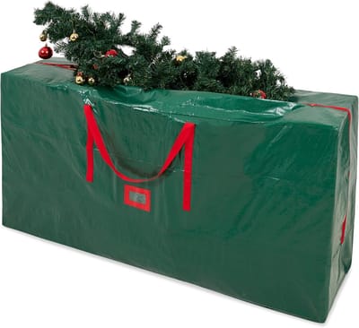 Famanu – Kerstboomtas met ritssluiting en handgrepen - opgeruimde opbergoplossing - verschillende maten (groen - 160 cm)