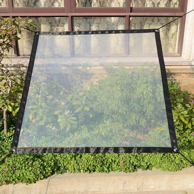 Waterdicht Dekzeil - Transparant Tarp - Bescherming Buiten - Met Oogjes - 2 x 5 Meter - Helder