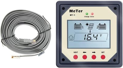 Afstandsbediening Meter met LCD Display voor 10A/20A Dual Battery Zonnepaneel Laadregelaar