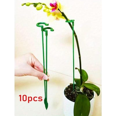 10 stuks Plantensteunen, Bloempot Houders Vormgegeven Steunen Staven Voor Planten 10Pcs veelkleurig
