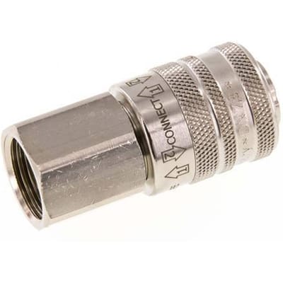 Vernikkeld Messing DN 7.8 Safety Luchtkoppeling Snelkoppeling G 1/2 inch Binnendraad - CLS7-F-BN-SE-012