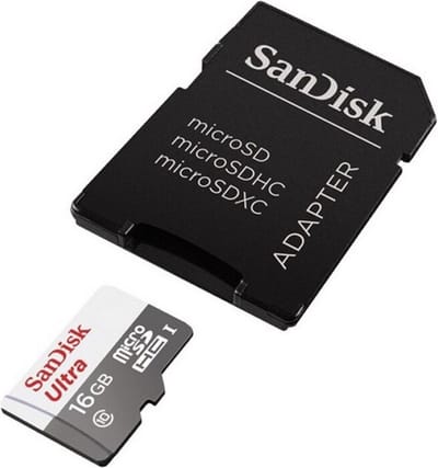 Micro SD Memory Card with Adaptor SANDISK SDSQUNS-GN3MA C10 80 MB/s-100 MB/s