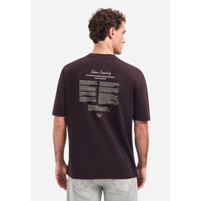 T-shirt met ronde hals, korte mouwen en print op de rug