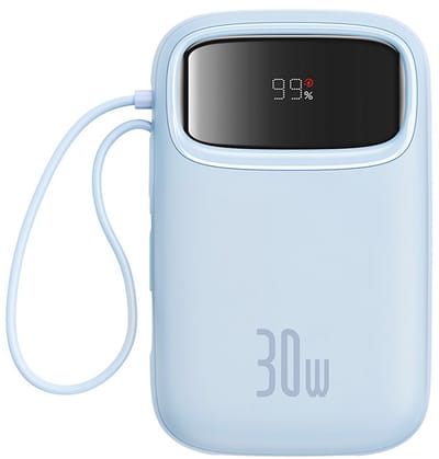 Baseus QPow 2 Serie - Powerbank - 10000mAh - 30W - Ingebouwde Kabels