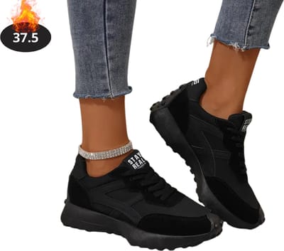 Livano Schoenen Dames - Sneakers - Comfortabel - Sportief - Casual - Volwassen - Zwart - Maat 37.5