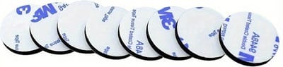3M Dubbelzijdige Tape - Zwart Ronde Foampads 40 mm x 40 mm - 10 Stuks - Sterke Zelfklevende Schuimkussentjes - Veelzijdige Montagetape Voor Muren, Deuren, Hout & Glas