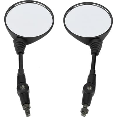 Rétroviseur universel pliable pour moto avec vis de 10 mm adapté pour Suzuki white