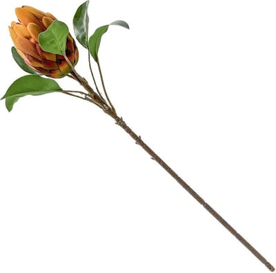 HomeBound by KY | Kunstbloem Protea royal oranje | 66cm | kunstbloem