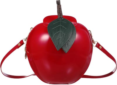 Eenvoudige schoudertas voor meisjes, appelvormige muntzak, trendy en praktische tas voor dagelijks gebruik