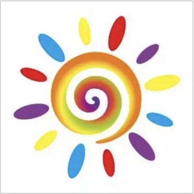 GoedeDoelen.Shop | Body Tattoo Rainbow Sun | Pride Tattoo | Pride Month | LGBTQ | Tijdelijke Tatoeage | Regenboog | Rainbow | ca 4,5 x 4 CM | Love Is Love