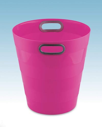 Inklapbare Prullenbak 12,5 Liter Compact Formaat Neon Roze