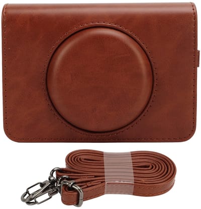 Dailygoods- Beschermhoes Perfecte Pasvorm - PU Lederen Cameratas - Verstelbare Schouderriem - Handig Ontwerp - Verwijderbare Voorkant - Voor C210R Mini Retro Camera