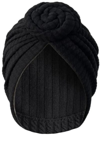 Go Go Gadget - Tulband - Head Wrap - Chemo Muts - Haarband - Hoofddeksel - Knot - Hoofddoek - Hijab, Slaapmuts - Zwart