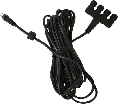 Verdeler 12V 4-voudig met Kabel (IP44) voor Buiten & Onder Water - Geschikt voor Pompen, Verlichting en Lichtkettingen