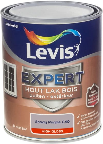 Levis - Expert Hout Lak Buiten High Gloss Mix - Shady Purple C40 - 1 L