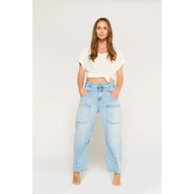 Flared/Bootcut Le Temps des Cerises Jeans loose, wijd MADIENEO, lengte 34