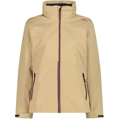 Cmp Zip Hood Detachable Inner 32z1436d Afneembare Jas Bruin L Vrouw