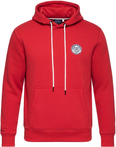 OMBRE Sweater - Regular Fit - Katoen - Lange Mouw Donkerrood S