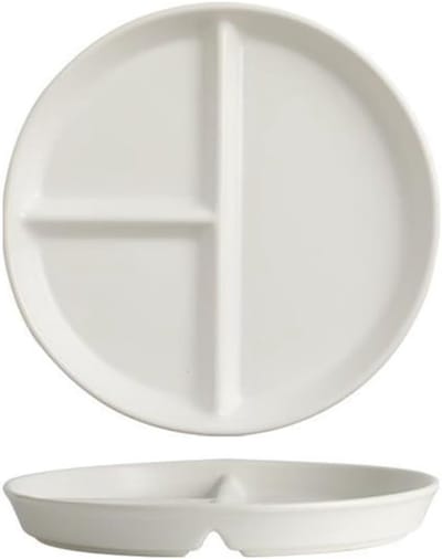 Porseleinen Dessert- en Saladeschalen van 20 cm, 3-delige Set voor Portiecontrole en Gewichtsverlies