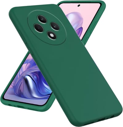 Casemania Hoesje Geschikt voor Oppo Reno 12 F - Groen - Siliconen Back Cover