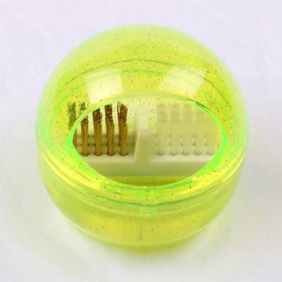 Brosse de Nettoyage pour Fraise à Ongles Fil de Cuivre Enlever la Poussière Tête de Meulage Dure Brosse Douce Nettoyeur Outil Accessoires pour Manucure
