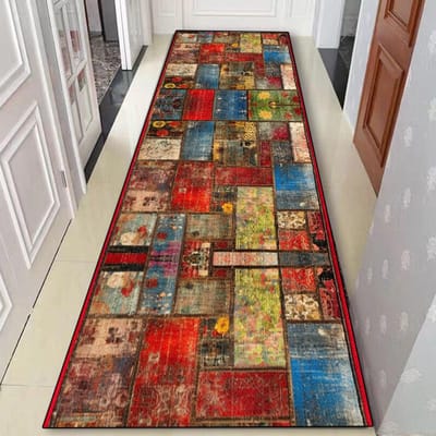 Boho Antislip Gangtapijt Decor Huis Lobby Deurgang Lopers Tapijten Bedzijde Gang Wasbaar Tapijt Hotel Trappen Hal Vloermatten 160*200cm