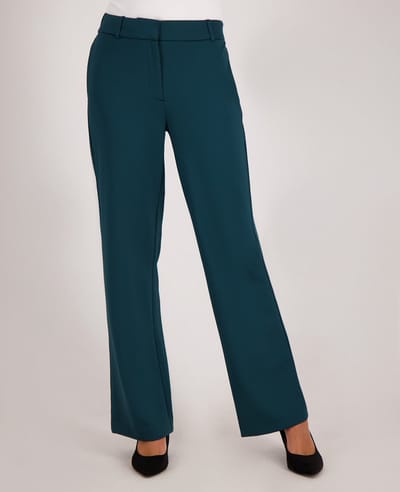 Je m'appelle Travelstof Dames Broek Straight fit Met stretch - Groen - Maat S