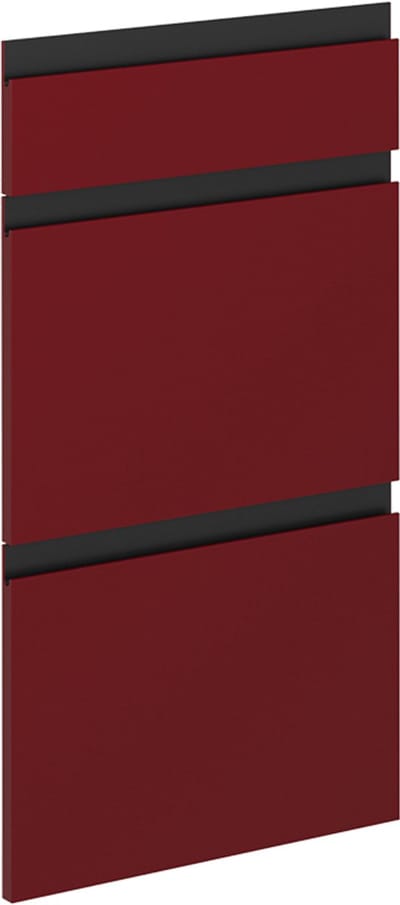 Vicco R-Line Keukenfront – 39.6 x 70.4 cm meubelfront voor de onderkast met lades Rood