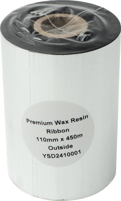 Compatible Thermal ribbon - Wax/Resin - 110mmx450m - Thermisch transfer lint - Inktlint - Printerlint - Printlint - Zebra 2300 - DULA