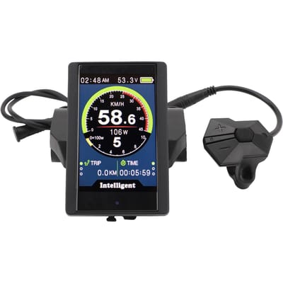 Écran Couleur pour Vélo Électrique P850C pour Moteur Central M400 G330 M620 G510 Écran IPS 3,2 Pouces 36V 48V 52V 60V Affichage LCD black