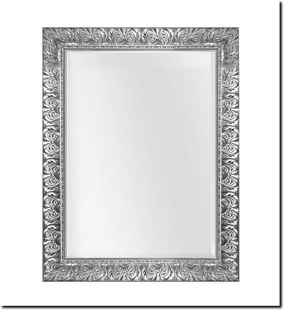 Barokke spiegel Sergio Cristal zilver