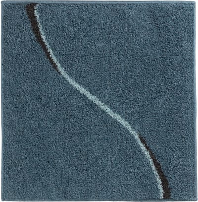 Casilin WC-mat Antislip Carve - 60x60cm - Vierkante Badmat - Waterabsorberend - Wasbaar en Sneldrogend - Acryl - Ocean