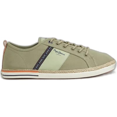 Pepe Jeans Heren Sneakers Groen Geschoeid Laag 42 Awe beige