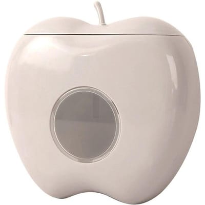 Appelvorm Wegwerpvoedselafdekking Opbergdoos Aan de muur gemonteerde plastic folie Elastische vershoudzak Organisator Keukencontainer grijs