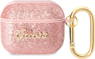 Guess Gitter Flakes Case - Apple Airpods 3 - Roze