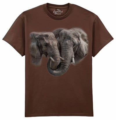 Olifanten Big Hug - Elephants The Coloured House T-shirt M