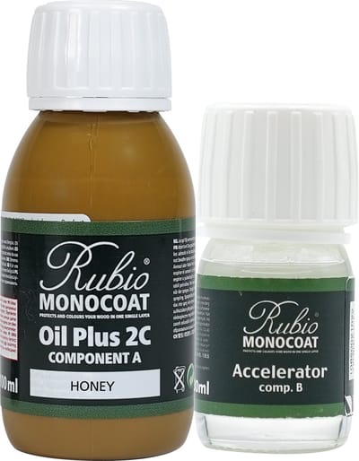 Rubio Monocoat Oil Plus 2C - Ecologische Houtolie in 1 Laag voor Binnenshuis - Honey, 130 ml