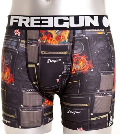 FreeGun Polyester Boxershorts Underwear Rock Zwart - S