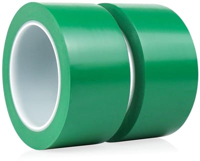 2 Rollen 50mm x 33m Gele Waarschuwings Tape, Veiligheidsmarkering, Plakband voor Gevaarlijke Zones en Sealing
