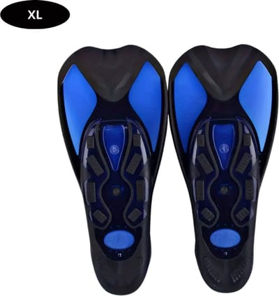 Bovista Zwemvliezen Voor Kinderen & Volwassenen - Flippers - Zwemflippers - Snorkelset - Zwart/Blauw - XL