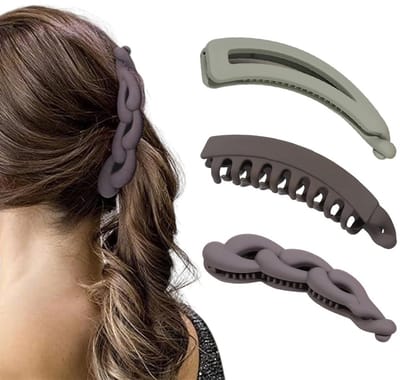 Dailygoods- Bananenclip Groot - 3 Stuks - Vintage - Antislip - Voor